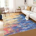 thumbnail image 1 of FairOnly 5'x7'Modern Abstract Indoor Area Rug for Bedroom Living Room Colorful Washable Rugs for Kitchen Laundry& Modern Spaces,Multicolor, 1 of 7