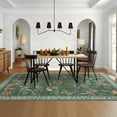thumbnail image 1 of FairOnly 5'x7'Modern Machine Washable Area Rug- Grass&Warblers Non Slip Stain Resistant Foldable Rugs for Bedroom Dining Room Kitchen，Green, 1 of 7