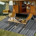 thumbnail image 1 of FairOnly 5'x8'Outdoor Area Rug Washable Reversible Waterproof Rugs for Balcony Garden Patio, 1 of 5
