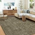 thumbnail image 1 of FairOnly 6'x9' Camel Vintage Rugs Floral Machine Washable Rugs for Bathroom Low Pile Soft Area Rugs for Home Office Stain-Resistant Rug, 1 of 7