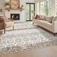 thumbnail image 1 of FairOnly 8'x10'Large Machine Washable Area Rug for Living Room Bedroom Modern Boho Non Slip Rugs,Beige, 1 of 7