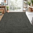 thumbnail image 1 of FairOnly 8'x10' Solid Dark Grey Modern Area Rugs for Living Room Machine Washable Braided Print Ultra-Thin Soft Woven Rugs for Bedroom Indoor Floor Throw Carpet, 1 of 7