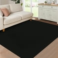 thumbnail image 1 of FairOnly 8'x10' Textured Modern Area Rugs for Living Room Washable Stain-Resistant Rugs for Kitchen Dining Room Non Shedding Neutral Black Carpet, 1 of 7