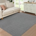 thumbnail image 1 of FairOnly 8'x10' Textured Modern Area Rugs for Living Room Washable Stain-Resistant Rugs for Kitchen Dining Room Non Shedding Neutral Grey Carpet, 1 of 7