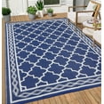 thumbnail image 1 of FairOnly 8'x10'Washable Outdoor Area Rug Plastic Geometric Reversible Rug for Camping, 1 of 5