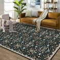 thumbnail image 1 of FairOnly 9'x12'Floral Print Area Rug for Bedroom Living Room Non Slip Non Shedding Soft Ultra Thin Rugs, 1 of 8
