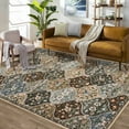 thumbnail image 1 of FairOnly 9'x12'Floral Print Area Rug for Bedroom Living Room Non Slip Non Shedding Soft Ultra Thin Rugs, 1 of 8