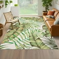 thumbnail image 1 of FairOnly 9'x12' Green Leaf Tropical Plants Area Rugs for Bedroom Machine Washable Non Shedding Rugs Living Room Carpet, 1 of 7