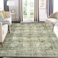 thumbnail image 1 of FairOnly Beige 5'x7' Vintage Area Rugs for Living Room Machine Washable Stain-Resistant Rugs for Kitchen Dining Room Ultra-Thin Rugs, 1 of 7