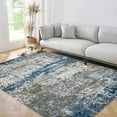 thumbnail image 1 of FairOnly Blue 8'x10'Modern Abstract Machine Washable Non Slip Non Shedding Area Rug Soft Low Pile Floor Rug for Living Room Kitchen Bedroom, 1 of 7