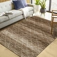 thumbnail image 1 of FairOnly Brown Large Area Rugs 8'x10' Geometric Washable Carpet for Bedroom Stain-Resistant for Home Office, 1 of 7