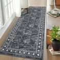 thumbnail image 1 of FairOnly Grey 2'x6' Modern Machine Washable Non Slip Low Pile Runner Rug for Bedroom Kitchen Laundry, 1 of 7
