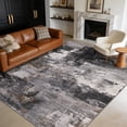 thumbnail image 1 of FairOnly Grey 8'x10'Abstract Machine Washable Area Rug Pet Friendly Low Pile Non Slip Contemporary Floor Rug for Living Room Bedroom Kitchen, 1 of 8