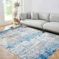 thumbnail image 1 of FairOnly Grey Blue 9'x12'Modern Abstract Machine Washable Non Slip Non Shedding Area Rug Soft Low Pile Floor Rug for Living Room Kitchen Bedroom, 1 of 7