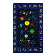 thumbnail image 1 of FairOnly Kids Solar System Educational Rug 8'x10' Galaxy Outer Space Kids Rugs for Playroom Learning Planet, Navy Blue, 1 of 4