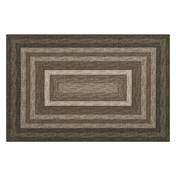 FairOnly Modern Non Slip Low Pile 2'x3' Rug Geometric Washable Stain Resistant Mat for Kitchen Bathroom Entrance