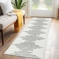 thumbnail image 1 of FairOnly Non Slip Stirped Beige 2'x6'Runner Rugs for Kitchen Soft Low Pile Foldable Floor Cover for Bathroom Entrance, 1 of 7