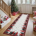 thumbnail image 1 of FairOnly Red 2'x10'Christmas RunnerRug for Bedroom Ultra Soft Festive Floor Mat for High-Traffic Areas Machine Washable Non Slip Low Pile Rug for Hallway, 1 of 7