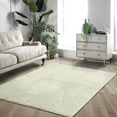 thumbnail image 1 of FairOnly Shag Area Rug for Living Room 5' x 8' Home Decor Floor Carpet Non-Slip Nursery Rugs, Beige, 1 of 8