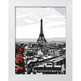 thumbnail image 1 of Fairbrother, Jo 12x14 White Modern Wood Framed Museum Art Print Titled - Paris I, 1 of 4