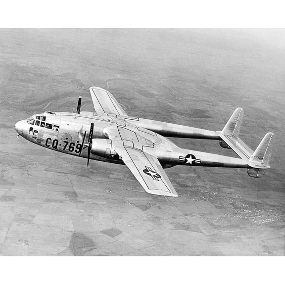 Fairchild C-119A / C-119 Flying Boxcar - 20x30 Inch Glossy Laminated Aviation Poster - Stunning Detail and Bold Colors