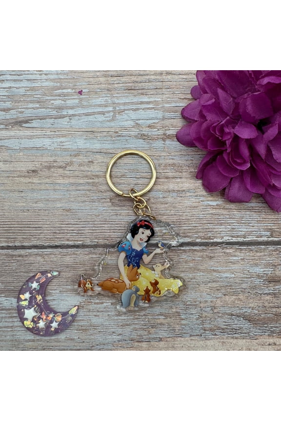 Fairest Princess Keychain double side Epoxy (1 keychain)