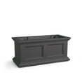 thumbnail image 1 of Mayne Fairfield 24" x 11" x 11" Rectangular Graphite Gray Self Watering Plastic Window Box Planter, 1 of 12