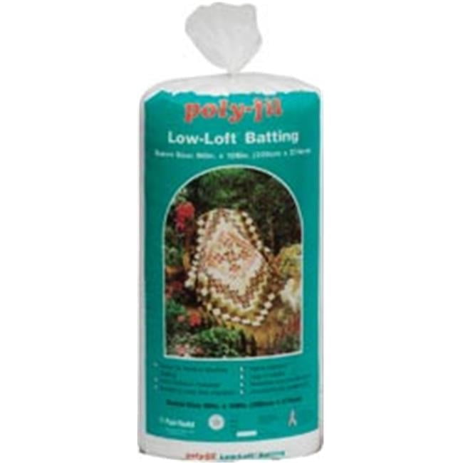 Fairfield 286381 Low-Loft Bonded Polyester Batting-Full Size 81 in. x ...