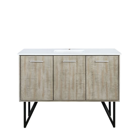 Fairfield 48 in W x 20 in D Rustic Acacia Single Bath Vanity and Cultured Marble Top