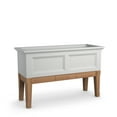 thumbnail image 1 of Mayne Fairfield 48" x 18" x 30" Rectangle White Self Watering Elevated Garden Bed Planter, 1 of 11