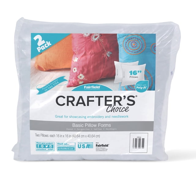 Fairfield Crafter’s Choice Basic Pillow Forms, Soft Pillow Inserts for ...