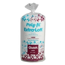 Fairfield Poly-Fil Extra-Loft Quilt Batting, Premium Polyester Batting for Quilting, Ideal for Lap Blankets and Queen-Sized Projects, Quilting Supplies, Large, 90" X 108", White