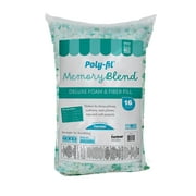Fairfield Poly-Fil Memory Blend Shredded Foam, Soft and Squishy Memory Foam, Fiber-filled Pillow Stuffing, Ideal for Pillows, Couch Cushions, and Plush Toys, 16 Ounce Bag