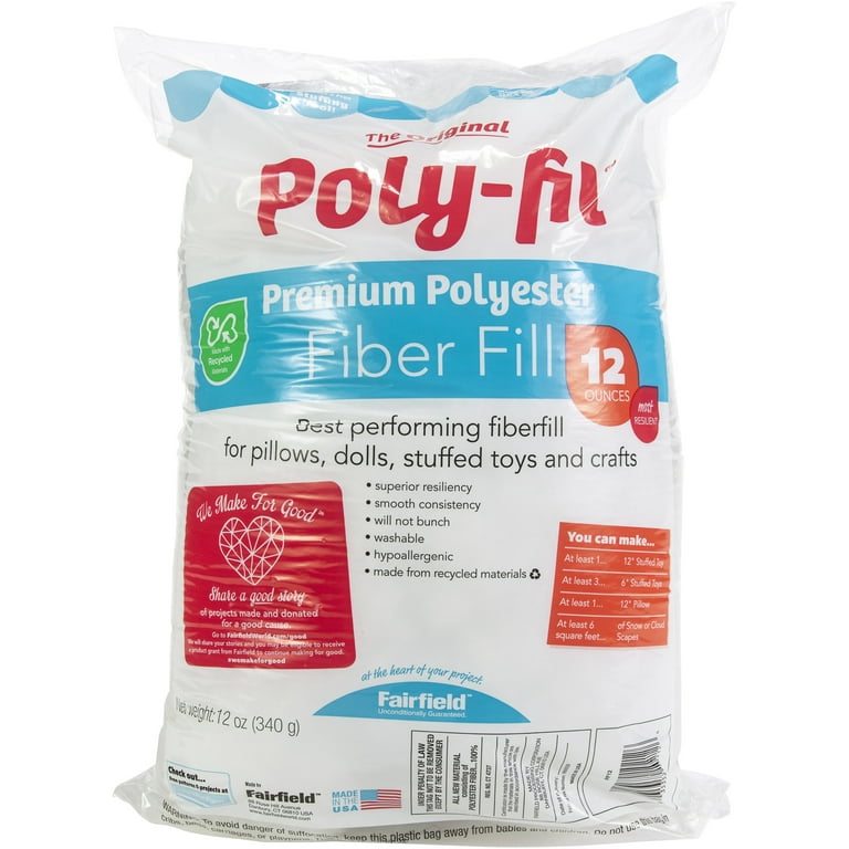 Fairfield Poly-Fil Premium Polyester Fiberfill-12oz - 035352102126