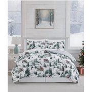 Fairfield Square Collections Winter Forest 8-Pc. Comforter Set-Green Full