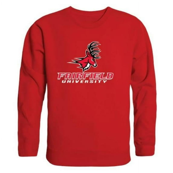 Fairfield University Stags College Crewneck Sweatshirt, Red - Small