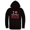 thumbnail image 1 of Fairfield University Stags I Love Hoodie, Black - Extra Large, 1 of 1