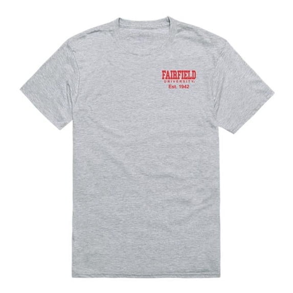 Fairfield University Stags Practice T-Shirt, Heather Grey - Small