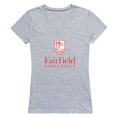 thumbnail image 1 of Fairfield University Stags Women Seal T-Shirt, Heather Grey - Small, 1 of 1