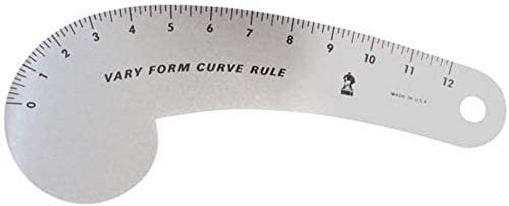 Fairgate 12 X 6 Half-size L-square Ruler 50-147 Made in USA 