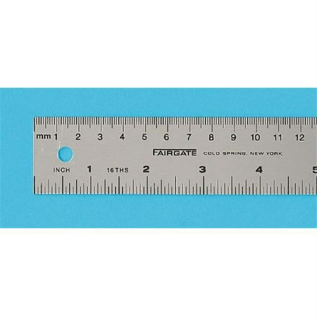 Fairgate Aluminum English/Metric Ruler