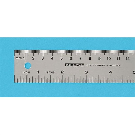 Fairgate Aluminum English/Metric Ruler