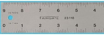 Fairgate Eluxite Aluminum Centering Ruler, 36