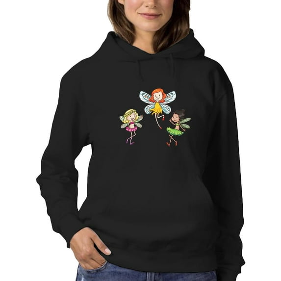 Fairies Hoodie Women -SPIdeals Designs, Female 4X-Large