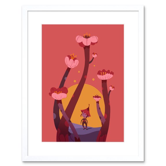 Fairies Sunset Sprite Framed Wall Art Print