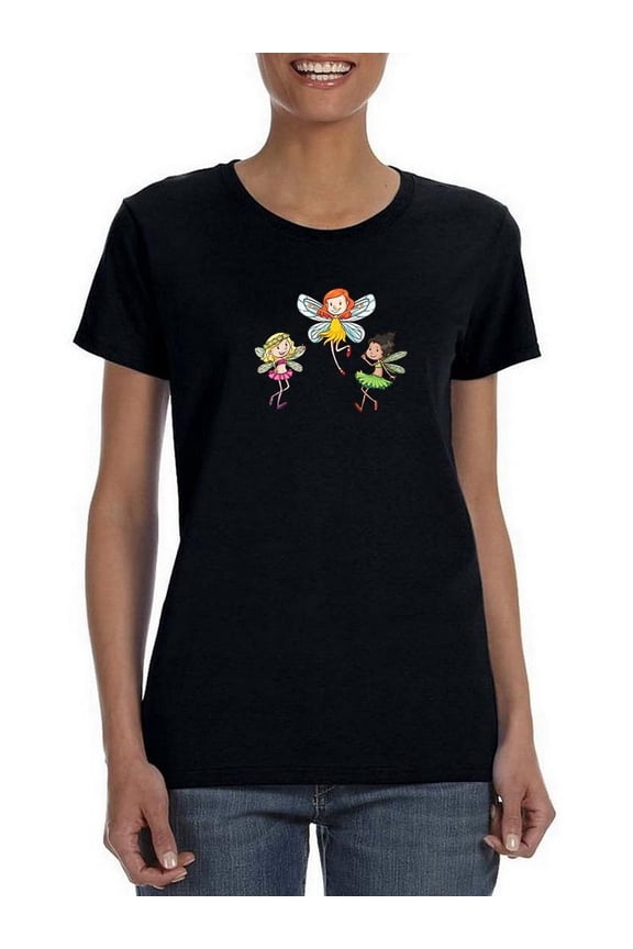 Fairies T-Shirt Women -SPIdeals Designs, Female 4X-Large