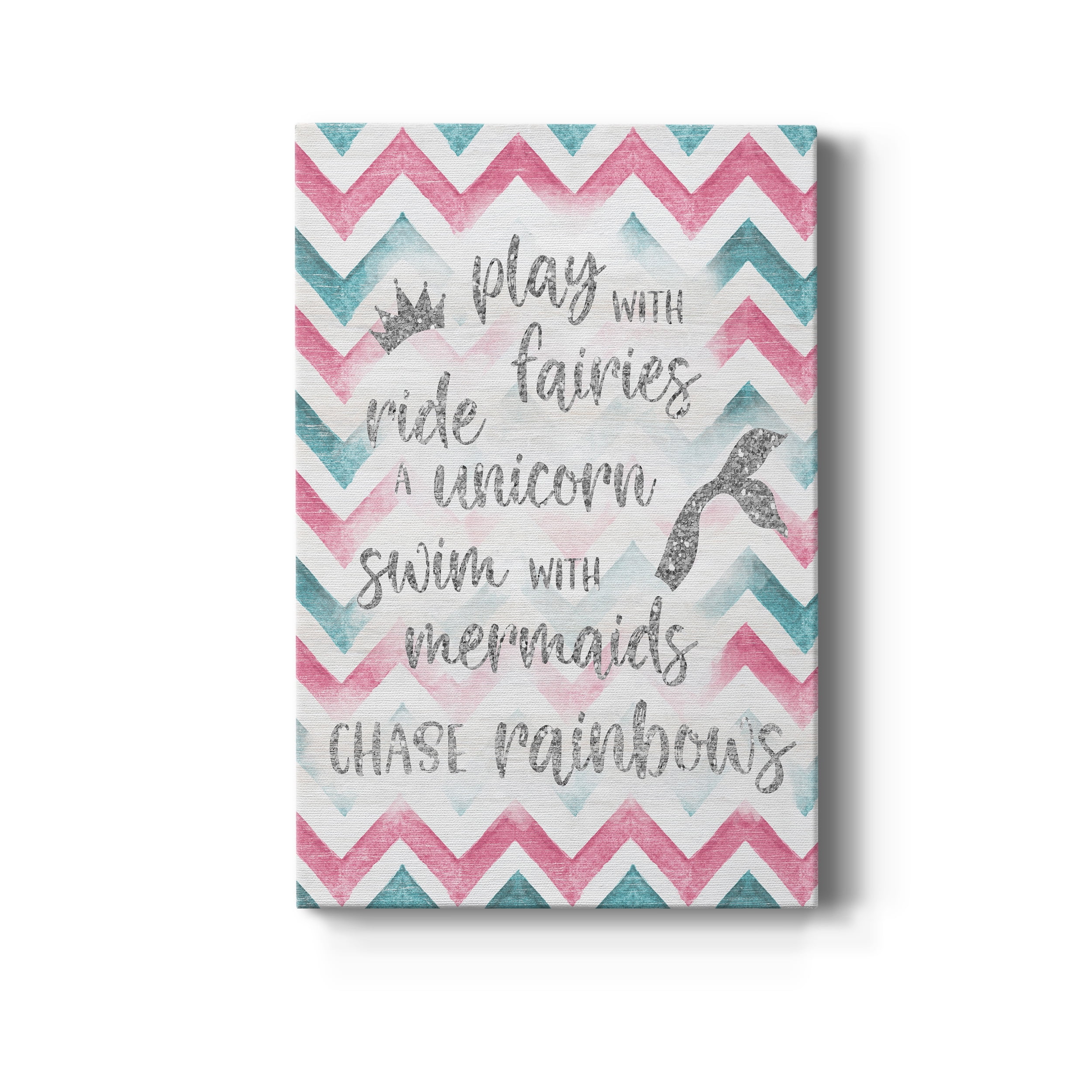 Fairies Unicorns Mermaids Premium Gallery Wrapped Canvas - Ready to Hang - 18 x 27