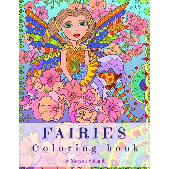 Fairies coloring book, (Paperback)