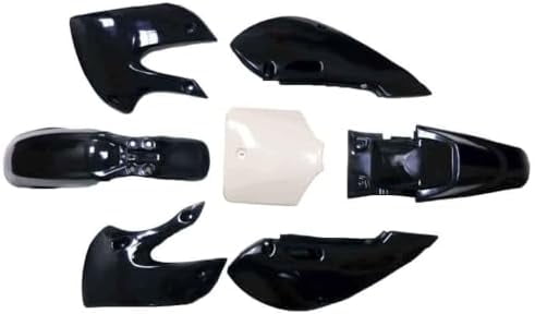 Fairing Kit Plastic Fender for Kawasaki KLX110 KX65 KLX 110 KX 65 Suzuki DRZ110 Chinese 110cc 125cc 140cc Pit  (Black+White)
