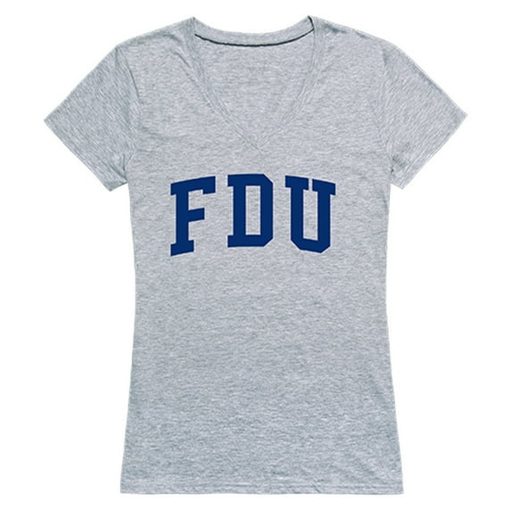Fairleigh Dickinson University Game Day Womens T-Shirt - Heather Grey, Large